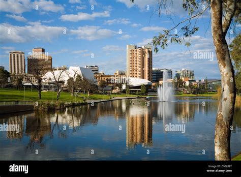 View Across Torrens River To The Adelaide Festival Centre And City