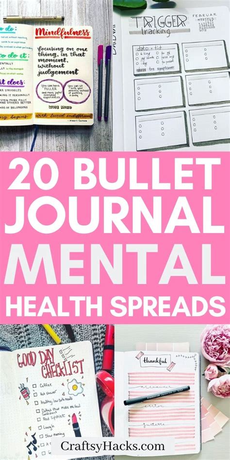 20 Bullet Journal Mental Health Spreads Craftsy Hacks