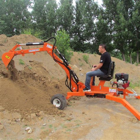 Ce Approved Towable Backhoe Small Farm Towable Atv Towed Excavator
