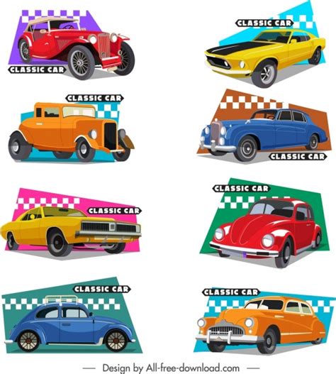 Classic Car Clipart Vectors Free Download Graphic Art Designs