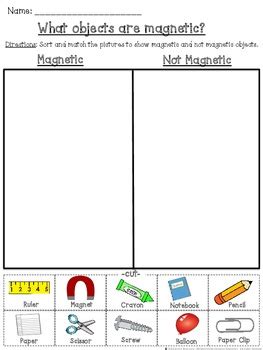 Instruct the students to use a scissors to cut out each continue reading right here at bright hub education for more cut and paste activities. Magnetic and Not Magnetic Cut and Paste Sorting Activity | TpT