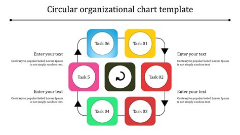 Simple Circular Organizational Chart Template Slideegg