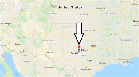 Where Is Abilene Texas What County Is Abilene Where Is Map