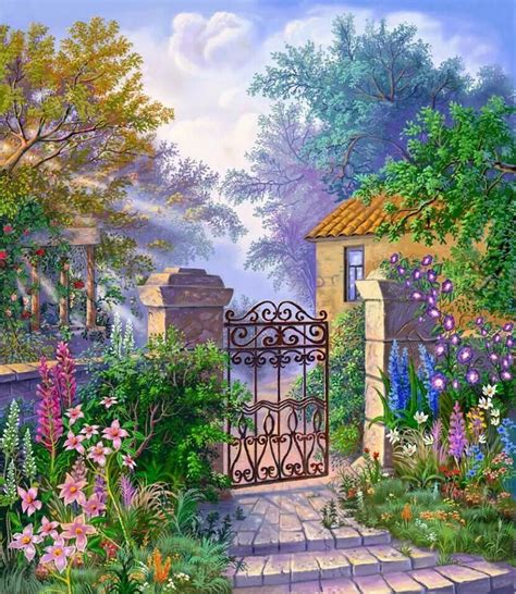 Silk Ribbon Embroidery Embroidery Art Garden Painting Oil Painting