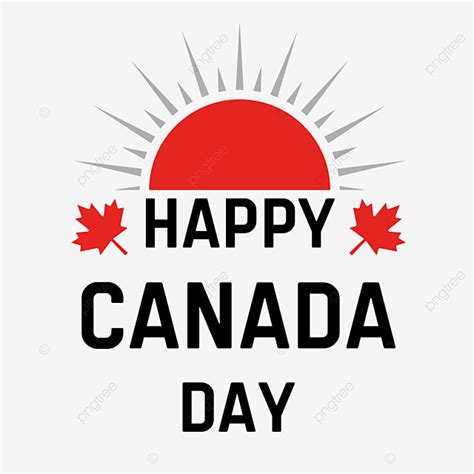 Happy Canada Day Vector Art Png Happy Canada Day Design Leaf