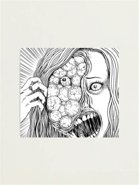 Junji Ito Eyes Photographic Print For Sale By Weloveanime Redbubble