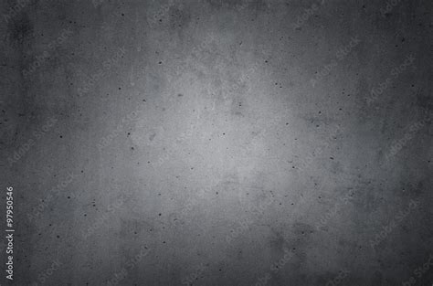 Gray Cast In Place Concrete Wall Texture With Dark Radius Gradient