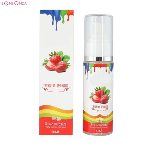 strawberry flavor lubricant vagina and anal lube intimate water based gel personal body massage
