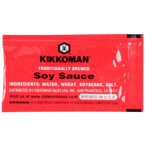 Kikkoman 6 Ml Preservative Free Soy Sauce Packets 200case