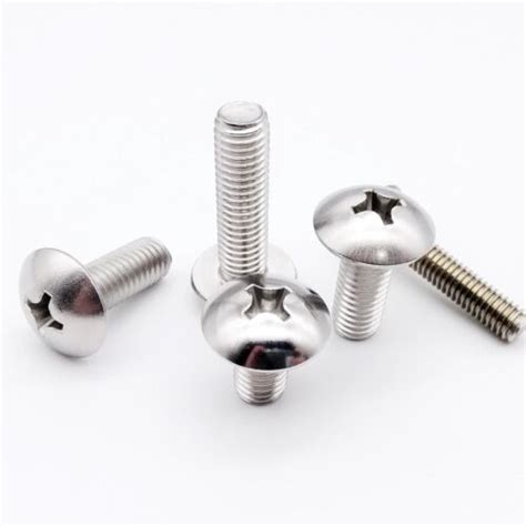 M2 M8 304 A2 Stainless Steel Phillips Truss Head Screw Cross Large Flat