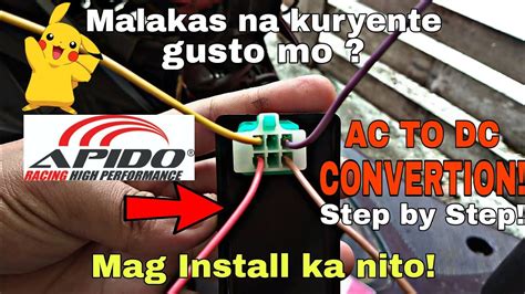 How To Install Battery Operated Cdi Dc 4 Wires Apido Youtube