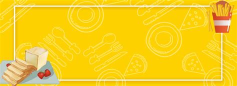 Yellow Gourmet Background Poster Yellow Appetite Food Background