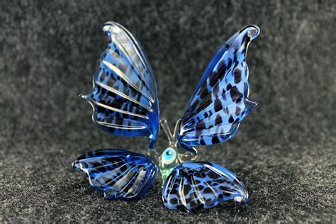 Glass Big Butterfly Art Glass Home Decor Glass Butterfly Fused Etsy