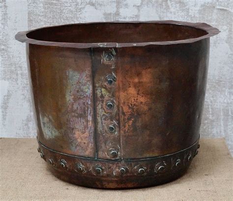 Early Victorian Copper Cauldron Sold Clubhouse Interiors Ltd