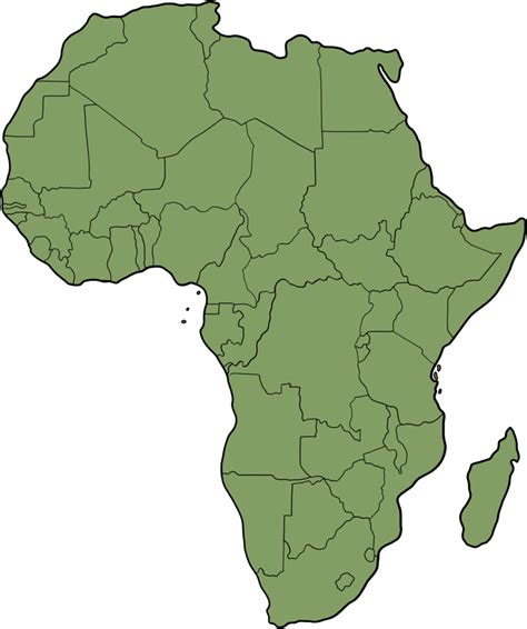 Doodle Freehand Drawing Of Africa Countries Map 17745396 Png