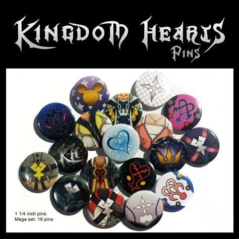 Kingdom Hearts Pins · Burning Artist · Online Store Powered By Storenvy