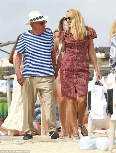 Grace, 11, and chloe, 9. Jerry Hall strolls hand-in-hand with husband Rupert ...