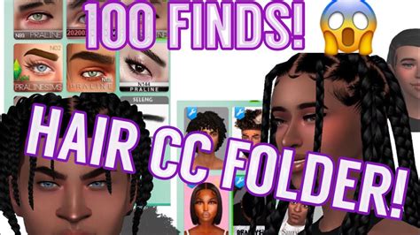 Sims 4 Urban Hair Cc Folder Starter Pack ️ Youtube
