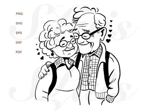 Grandma And Grandpa Grandma And Grandpa Love Etsy