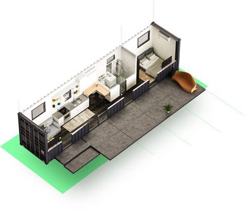 Container homes are what you would imagine them to be. Efficient Floor Plan Ideas Inspired By Shipping Container ...