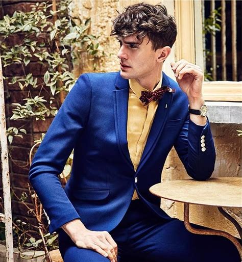 Vintage chaps ralph lauren mens 46r navy blue wool blazer sport coat suit jacket. Can I wear blue suit, gold shirt and red tie? - Quora