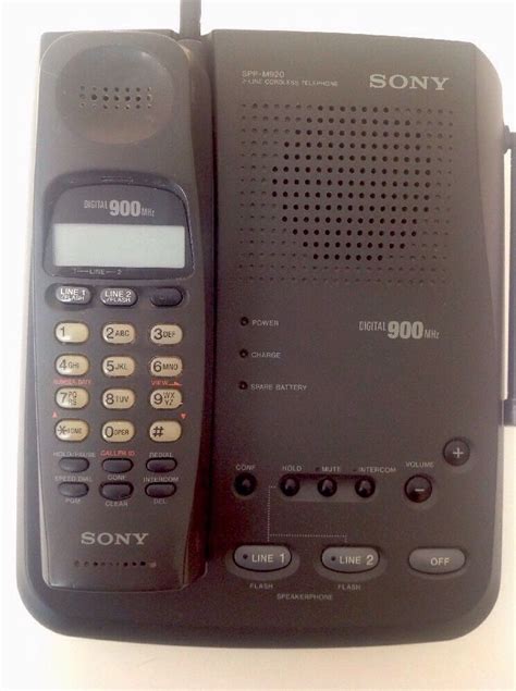 Sony Spp M920 900mhz 2 Line Cordless Speaker Phone Conference Call