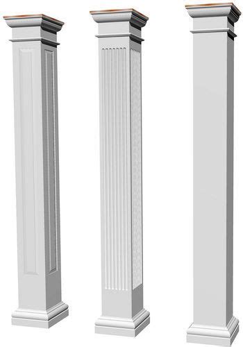 Architectural Structural Columns Square Smooth Tuscan Columns