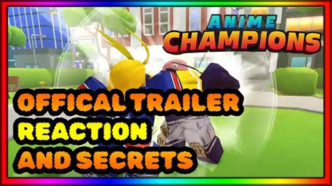 Anime Champions Simulator Trailer Release Date Secrets You Missed