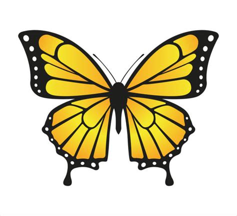 615 Yellow Butterfly Svg SVG File 185Mb