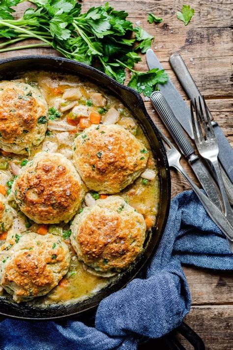 Classic chicken pot pie is a savory pie made with a flaky pie crust. Skillet Chicken Pot Pie with Buttermilk Biscuit Crust ...