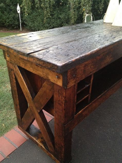 Have you ever considered putting a wood countertop somewhere in your home? Nook Vintage: The Mother of all Workbenches