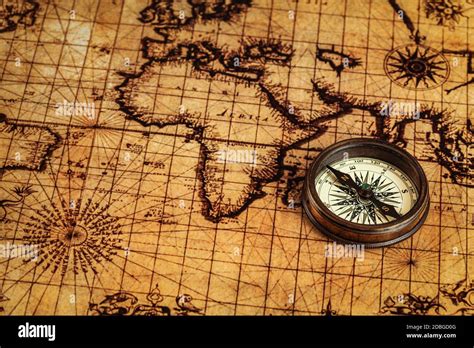 Travel Geography Navigation Concept Background Old Vintage Retro