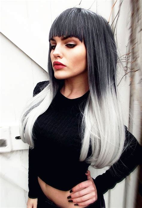 Silver Ombre | Hair styles, Grey ombre hair, Ombre hair
