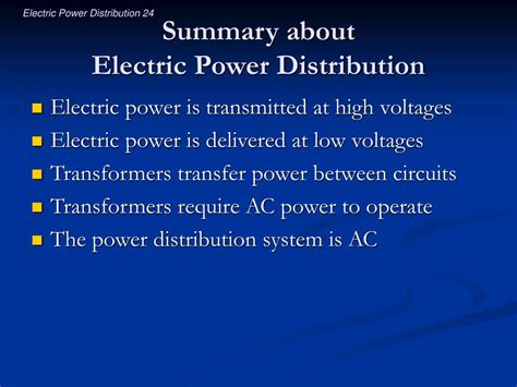 Ppt Electric Power Distribution Powerpoint Presentation Free