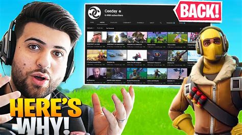 Ceeday Is Returning To Youtube Heres Why Youtube