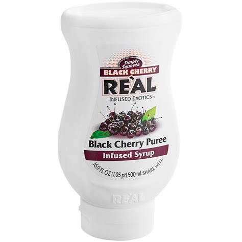 Real 16 9 Fl Oz Black Cherry Puree Infused Syrup