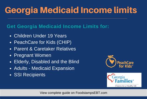 Free child care assistance helps working families. Georgia Medicaid Income Limits for 2020 - Food Stamps EBT