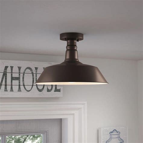 Lighting & ceiling light fixtures. Bouvet 1 - Light 14.25" Simple Dome Semi Flush Mount in ...