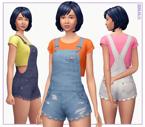 Wms Is On Hiatus Some Nice Short Denim Overalls An Accessory