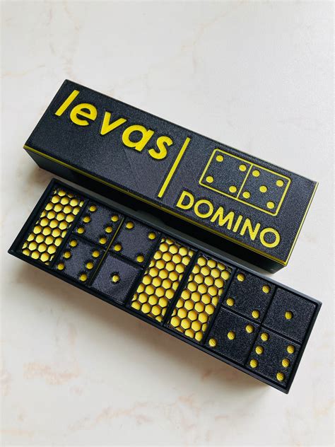 Custom Domino Set With Box 28 Dominoes Pcs Set T For Etsy Canada