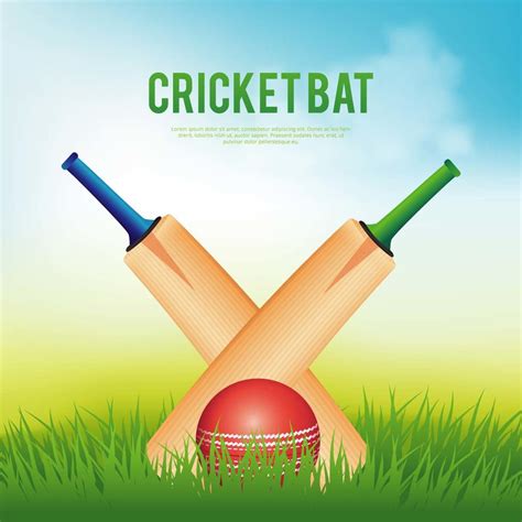 Cricket Bat Illustration 463910 Vector Art At Vecteezy
