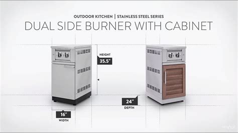 Outdoor kitchen stainless steel series. Outdoor Kitchen | Stainless Steel | Dual Side Burner with ...
