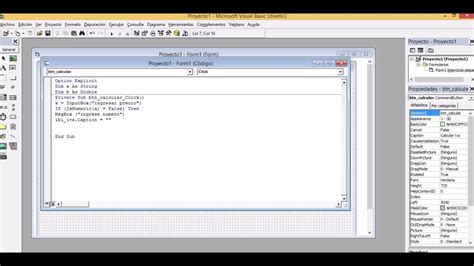 Ejemplo Del Uso Del Inputbox En Visual Basic S1p4 Youtube