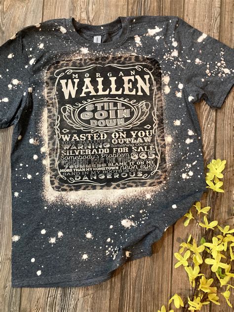 Morgan Wallen Bleached Boutique Shirt Etsy