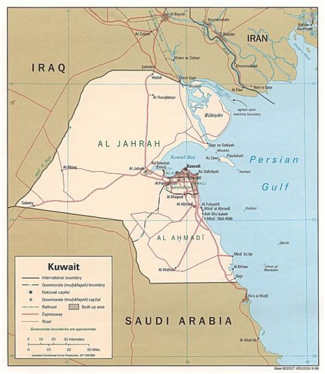 Maps Of Kuwait Detailed Map Of Kuwait In English Tourist Map Of