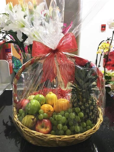 Fruit Basket With An Assortment Of Fresh Fruits Free Next Day Delivery
