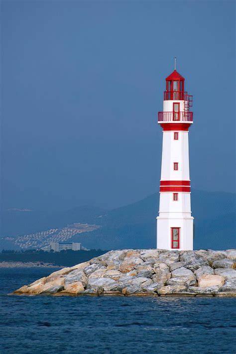 West Breakwater Lighthouse Turgutreis Bodrum Turkey Height Approx