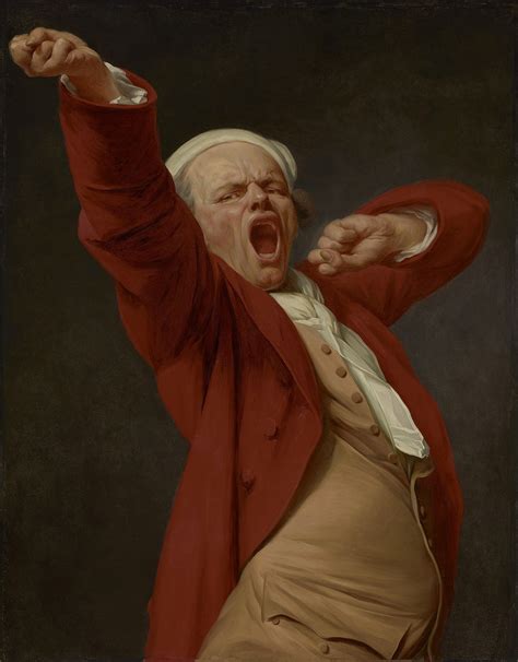 Self Portrait Yawning Joseph Ducreux Sartle Rogue Art History