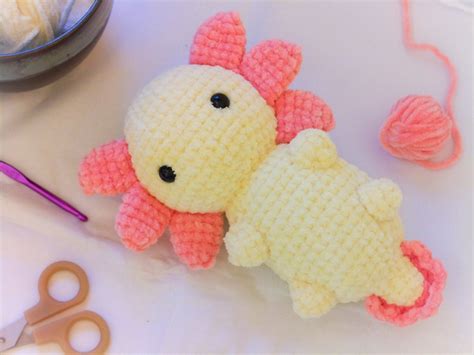 Cute Axolotl Crochet Pattern Amigurumi Axolotl Etsy