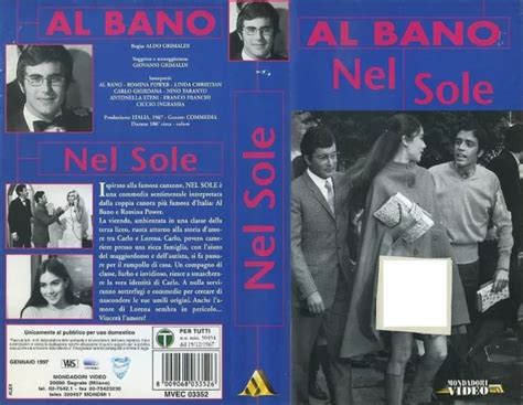 Nel Sole 1968 Al Bano Romina Power Franco Franchi Vhs Original Mondadori Excellent 63 39 Picclick